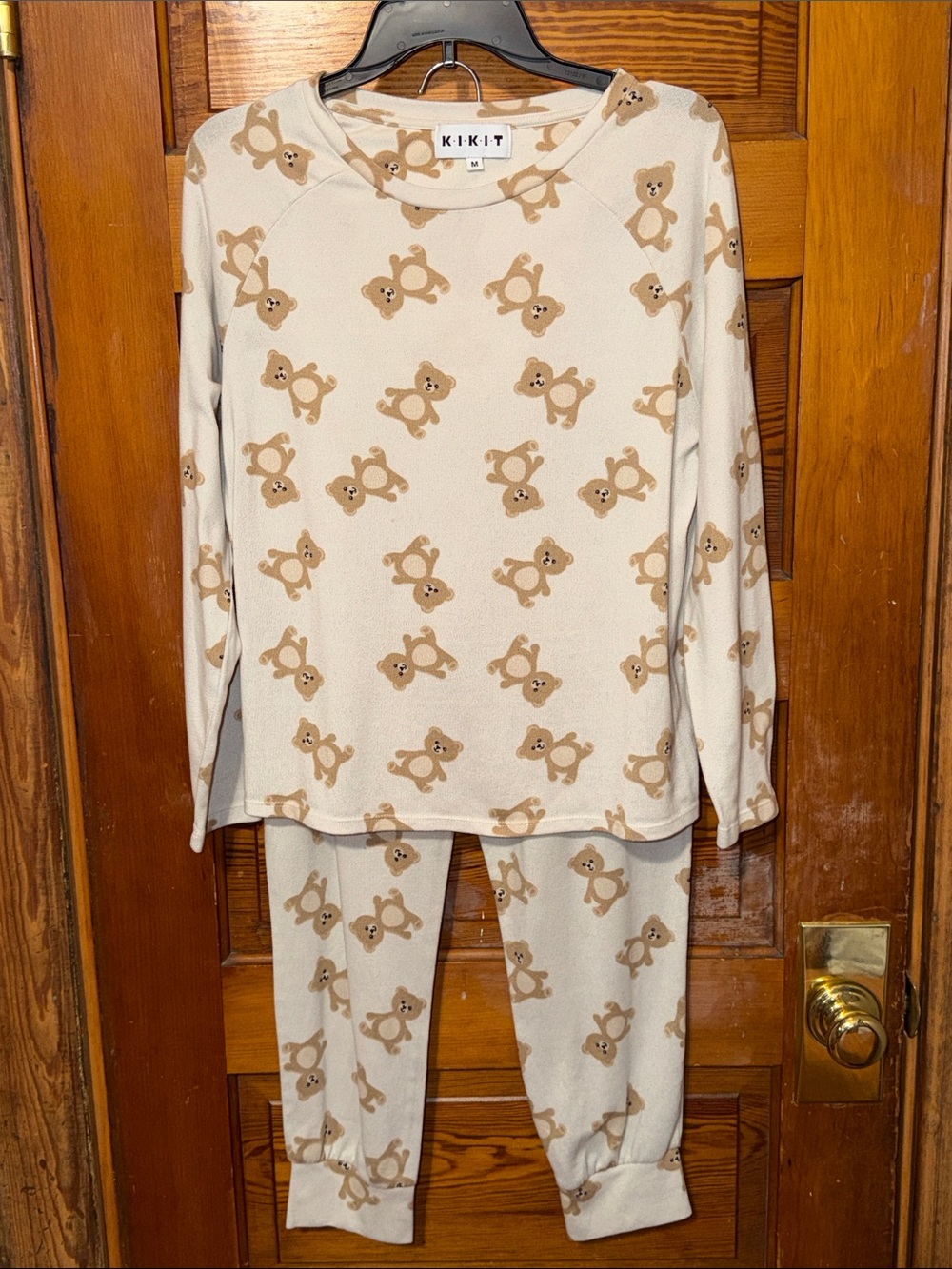 KIKIT Pajamas 2 Piece Set Teddy Bears Size Medium